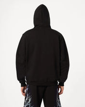 Carica l&#39;immagine nel visualizzatore di Gallery, BLACK HOODIE WITH BLUE GREY LIGHTBLUE LIGHTNING
