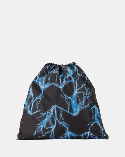 BLACK BAG WITH LIGHTBLUE LIGHTNING