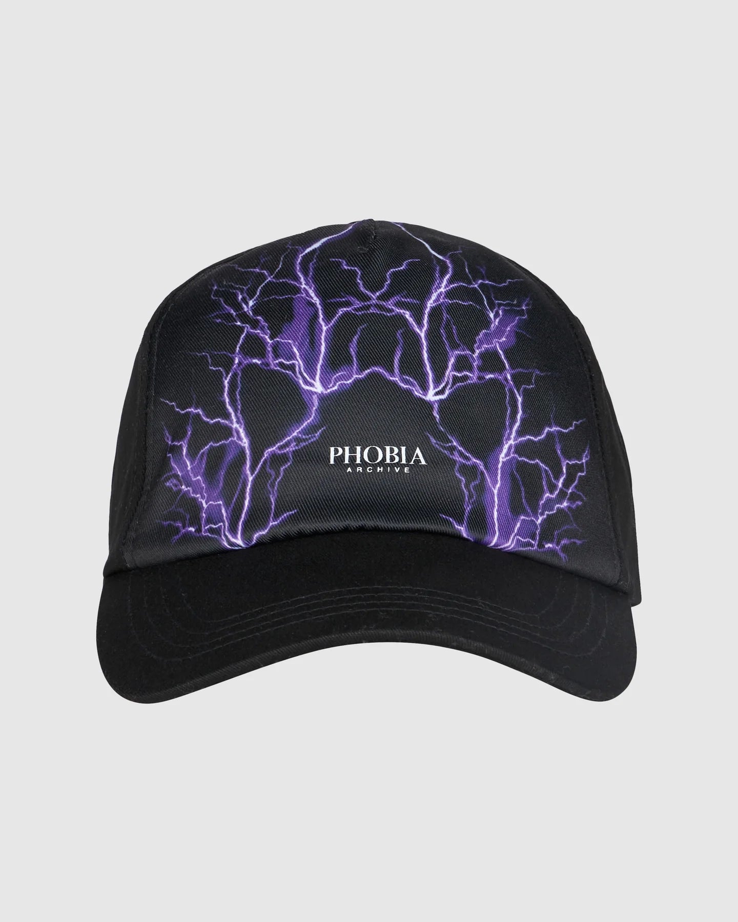 BLACK CAP WITH PURPLE LIGHTNING