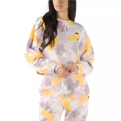 WM GRUNGE WASH CROP CREW