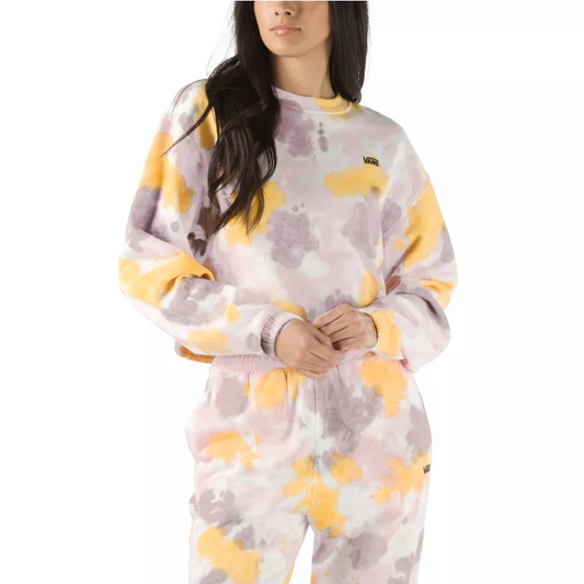 WM GRUNGE WASH CROP CREW